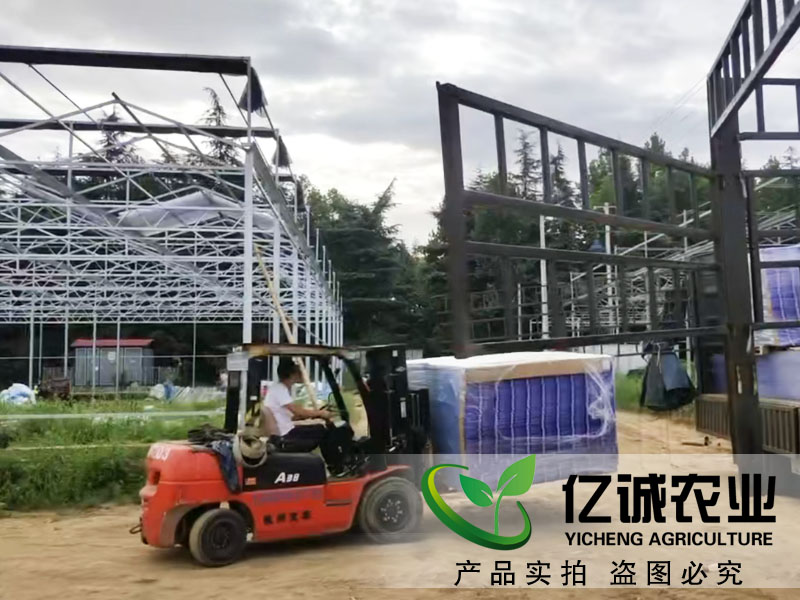 溫室大棚資材到達(dá)荷澤項(xiàng)目現(xiàn)場